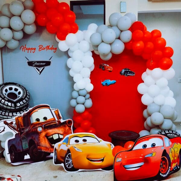 MC Queen car theme decoration