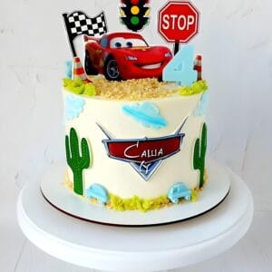 Cars-Themed Birthday Cake