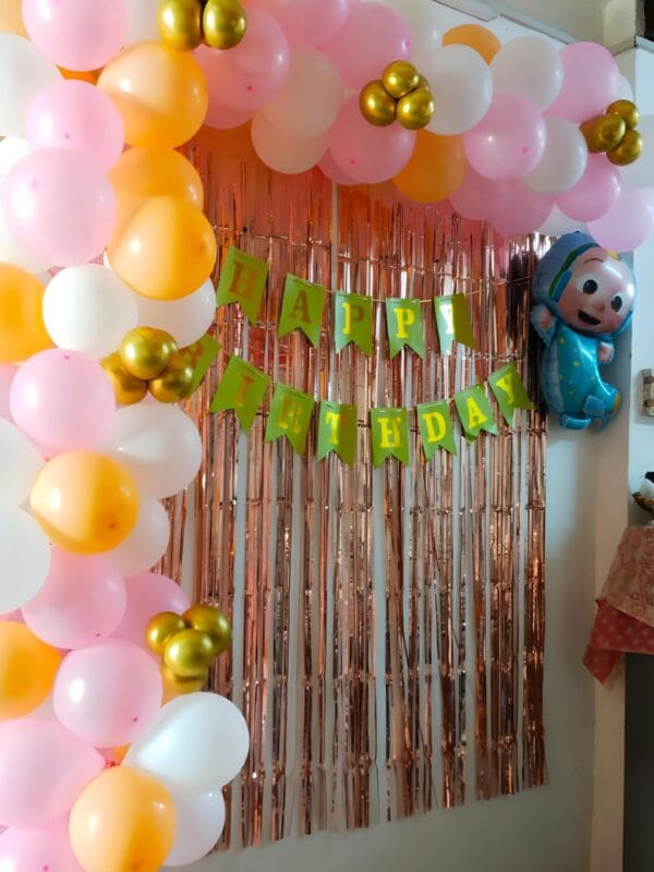 Birthday Wall Balloon Decoration Set