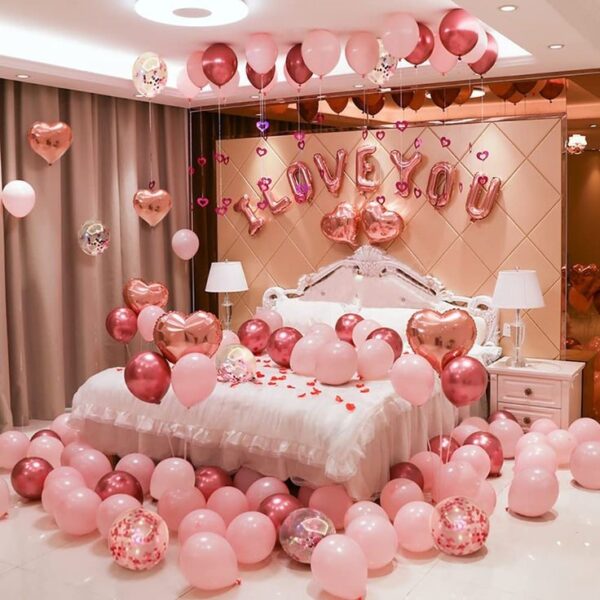 Valentine's Day home balloon decor