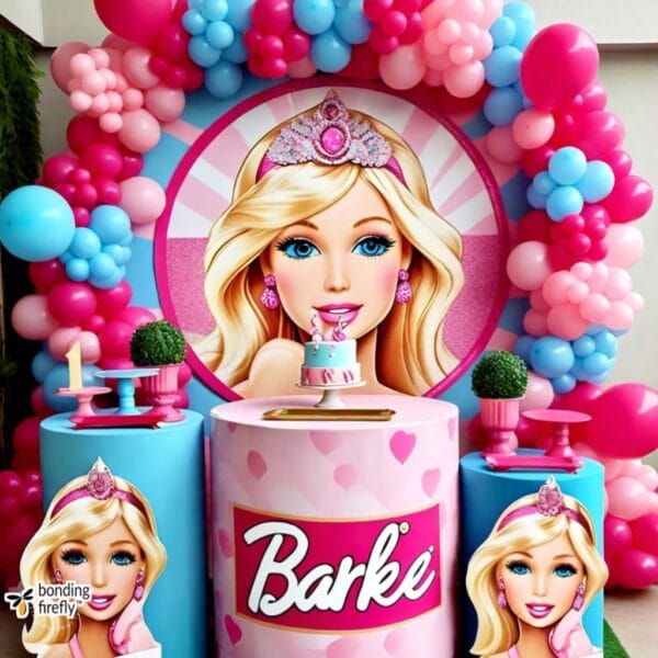 Barbie theme flex backdrop Decor