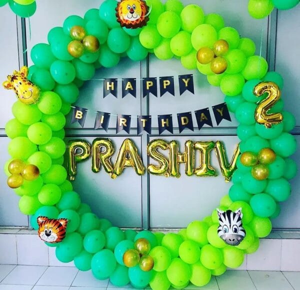 Jungle theme- ring Balloon Decor