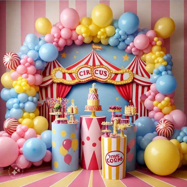 Circus theme balloon decoration - Image 2