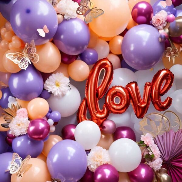 Love decoration set Balloon bunch