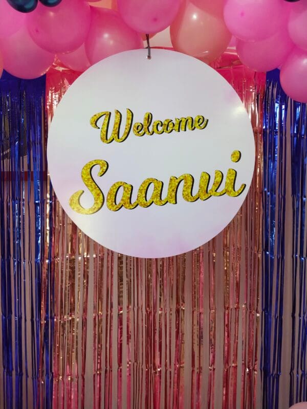 Welcome baby -Ring balloon decoration - Image 3