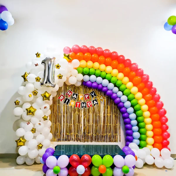 Rainbow theme balloon Decoration