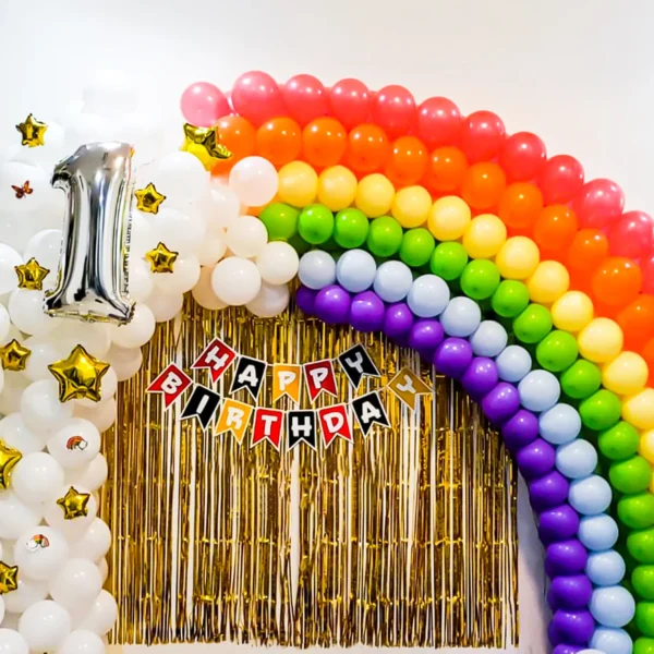 Rainbow theme balloon Decoration - Image 2